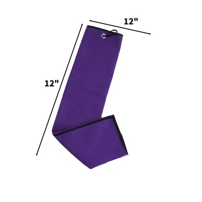 Microfiber Golf Towel with Carabiner Clip