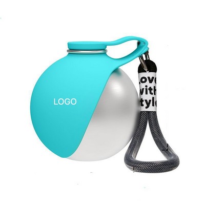 Portable Folding Dog Water Bottle for Walking Leak-Proof Pet Travel Drink Dispenser