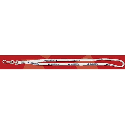 Direct Screen Printed Lanyard w/Rubber O-Ring (19"x1")