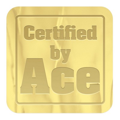 Embossed Foil Seal | Square | 1 1/2" x 1 1/2"