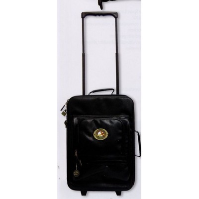 Leatherette 19" Upright Bag w/ Retractable Handle