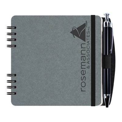 5" Classic Square Journal w/50 Sheets & Dynamic Pen