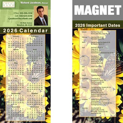 Full Color Calendar Magnet (3 1/2"x8 1/2")