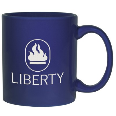 Royal Blue Skyline Landmark Mug (11 Oz.)