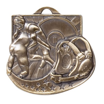 "Wrestling" Star Blast Medals - 2"