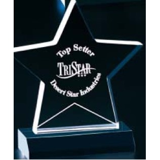 Clear Star Award (5"x5 3/4")