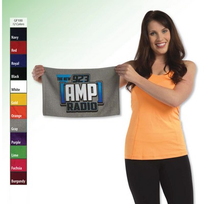 11" x 18", 1.0 lb., Terry Loop Hemmed Rally Towel (Blank)