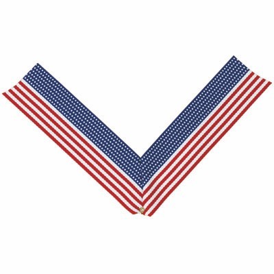RP Series V-Neck Stars & Stripes Ribbon w/Eyelet