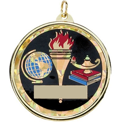 2 ¼" TM Series Academic Medal w/Scholastic Mylar Insert