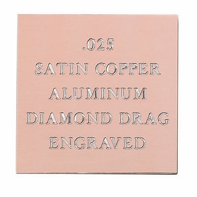 Copper Coated Aluminum Engraving Sheet Stock (12"x24)