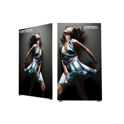 6' Aspen SEG Fabric Frame - 7'h Double-Sided Graphic Package