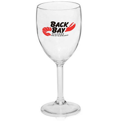 10 Oz. Plastic White Wine Glasses