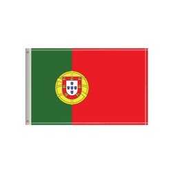 36"W x 24"H National Flag, Portugal, Double-Sided