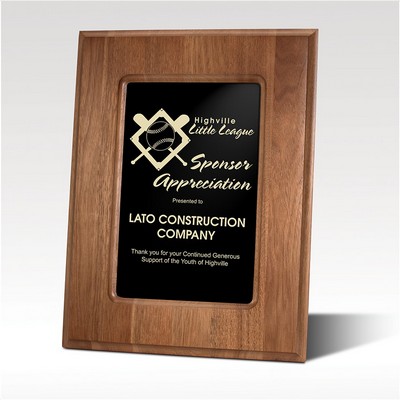 9x12 Walnut & Black Award - Valian