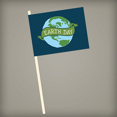 Single-Sided Seed Paper Promotional Flags