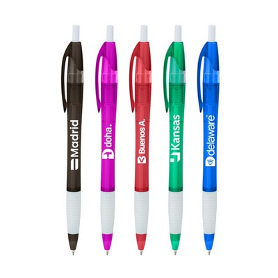 Slimster Translucent Gripped Click Pen