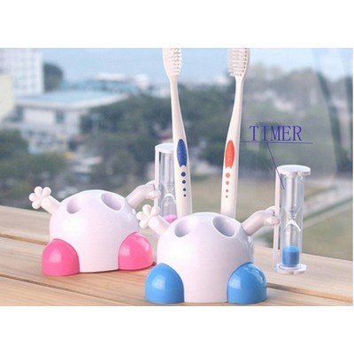 Tooth brush holder & timer