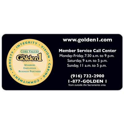 Vinyl Label Full Color (1.75"x3.75") Rectangle