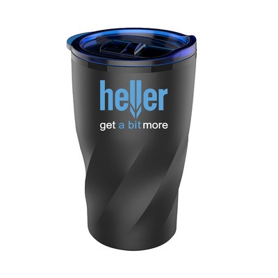 14 oz Black Stainless Steel Twisting Tumbler