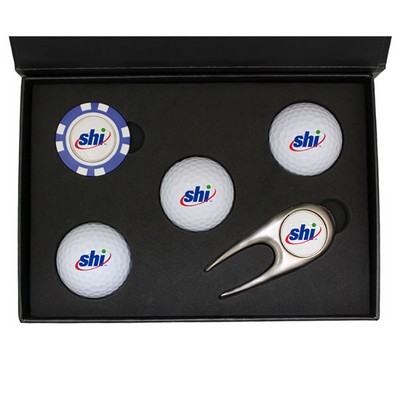 Scotsman's Divot Tool Premium Gift Box with Plastic Poker Chip