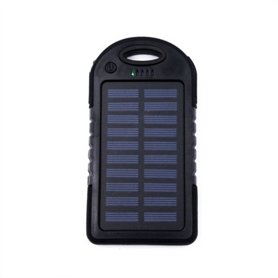4000 mAH Solar Power Bank w/ Carabiner
