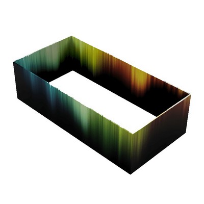 WaveLine® Rectangular Hanging Sign Kit w/Frame & Single Sided Graphics (14'x6'x7')