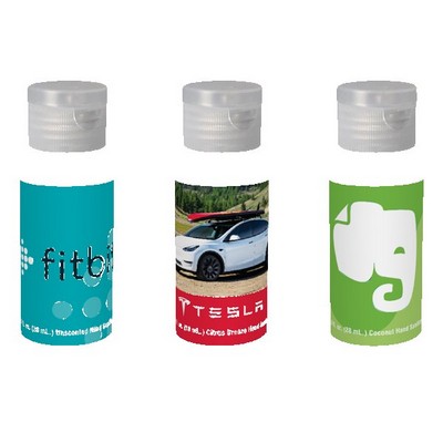2 oz. Clear Sanitizer in Cylinder Bottle w/Clear Flip Top