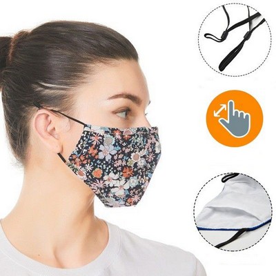 RUSH 3-Layer Face Mask w/Full Color Sublimation Safety Masks