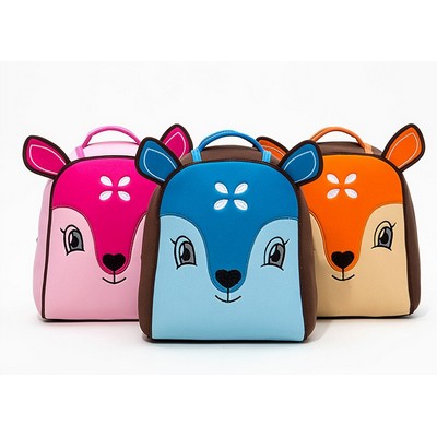 Cartoon Sika deer children schoolbag