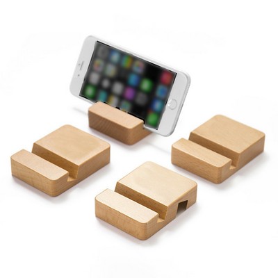 Dual-purpose Wooden Phone Holder