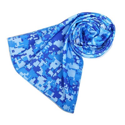 12"x31" Various Full Color Polyester Cooling Towel