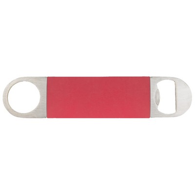 Stainless Bottle Opener W/ Silicone Grip