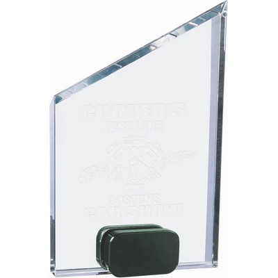 7" Crystal Peak with Black Crystal Base