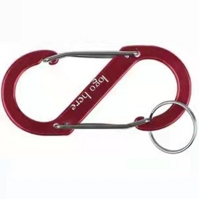 S-Shaped Carabiner Key Ring