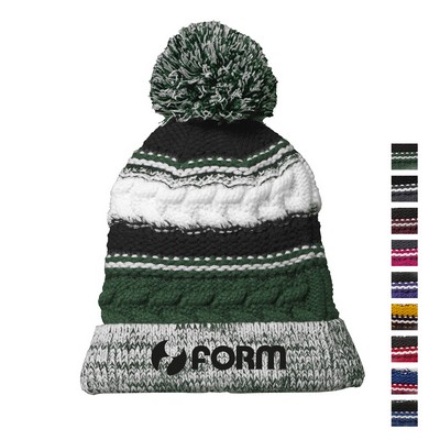 Sport-Tek Pom Pom Team Beanie