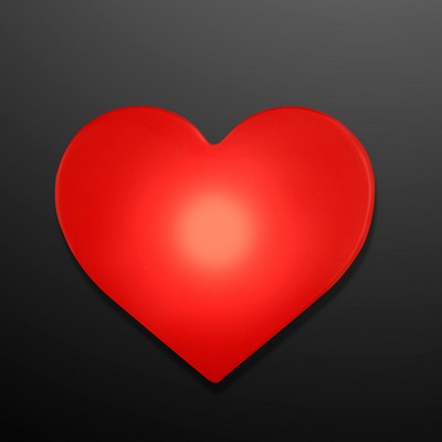 LED Blinking Red Heart Clip - BLANK
