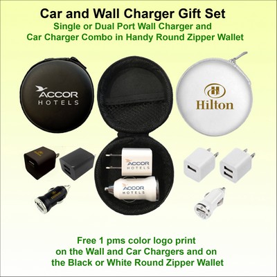 Car and Wall Charger Gift Set Combo No Extra Tariff