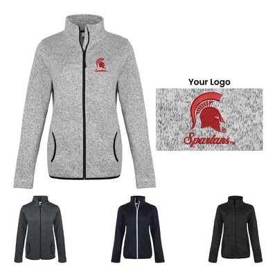 Women Full-Zip Sweater Fleece Jacket