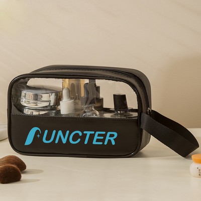 Portable PU Travel Cosmetic Toiletry Storage Bag- Size S