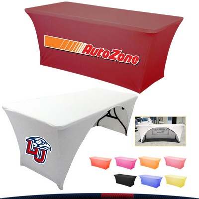 8 Ft. Premium Stretch Open Back Table Cover