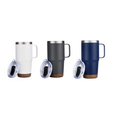 Mannitok Travel Mug with Cork Bottom, 24oz