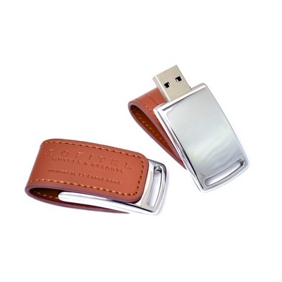Wrap-around Leather Casing PCB USB Drive