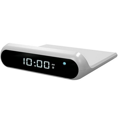 Chargeworx Wireless 2-in-1 Charging Alarm Clock