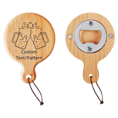 Magnetic Wood Bottle Opener