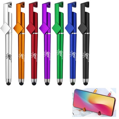 3-in-1 QR Code Ballpoint Pen with Stylus & Stand