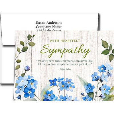Sympathy Greeting Cards w/Imprinted Envelopes