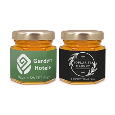 Mini Honey Jar with Full Color Wrap