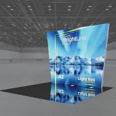 BrightLine™ Angled Single Sided Light Box Panel (96-118"x96")