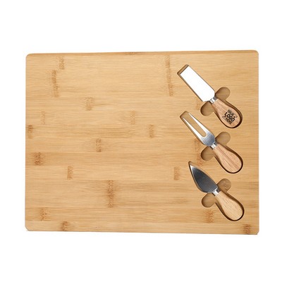 Bamboo Cheese Board Knife Set