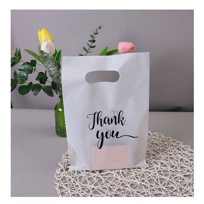 5.9"x9.9" 2.4mil Merchandise Bags W/ Die Cut Handle for Boutique Bag Shopping Clothes Packaging Bags